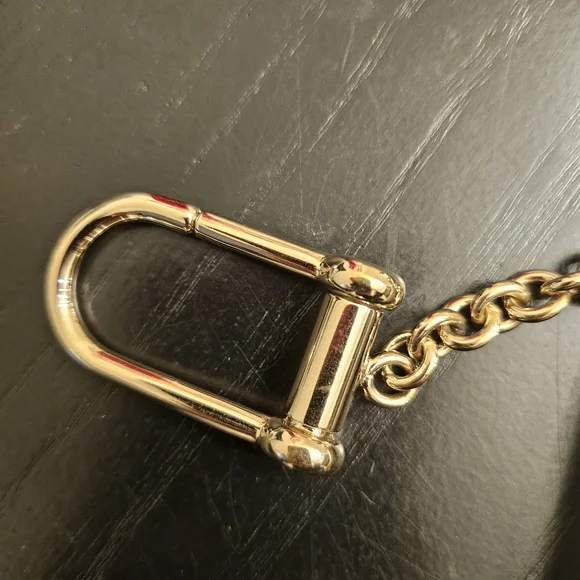 Gucci Soho Leather Tassel Key Pouch Cream GG Logo Authentic - Picture 4 of 11